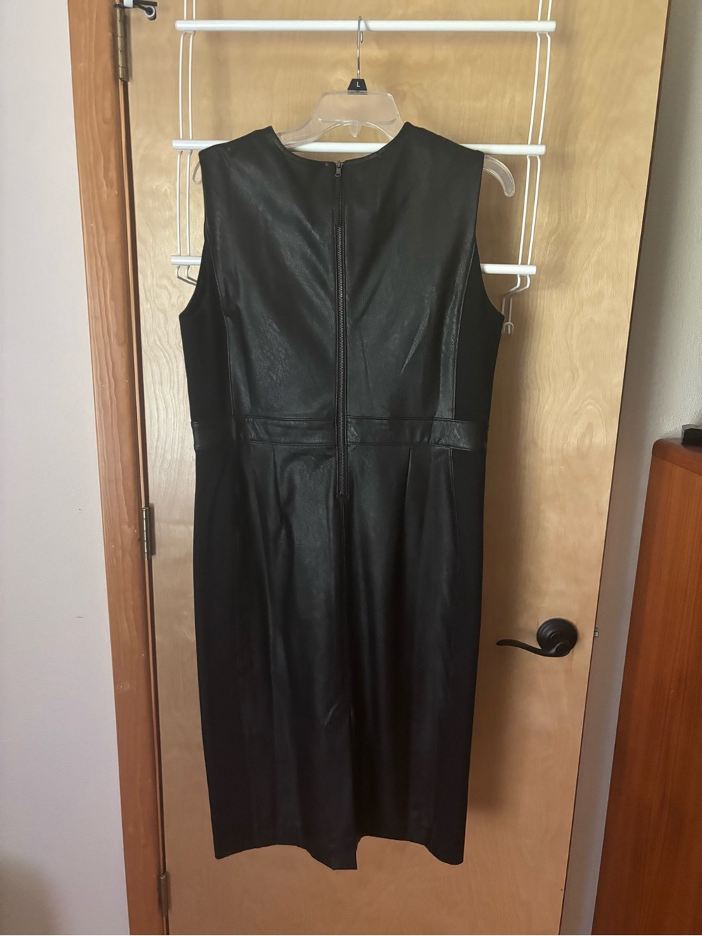 Spanx Black Faux-Leather Sheath Dress - Picture 3 of 3